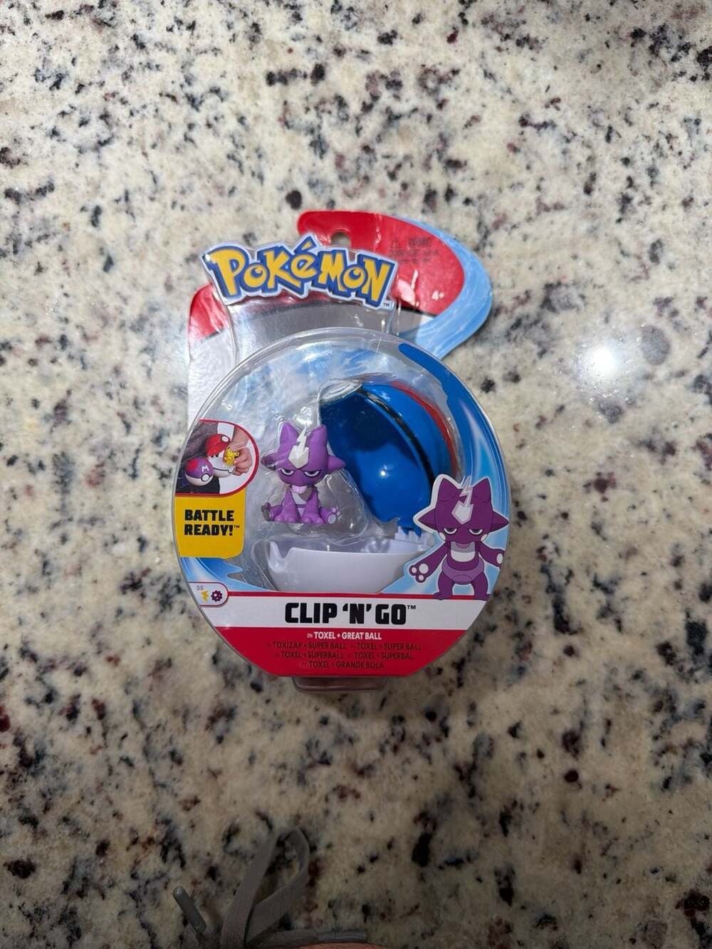 Pokémon Clip 'N' Go Toxel Figure with Great Ball Jazwares